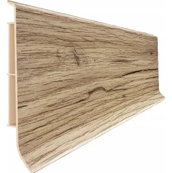 soklová lišta Lišta Vilo PVC 16 x 80, délka 200 cm, dub