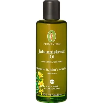 Masážní přípravek Primavera Aromaterapie Organicke-pecujici-olejeOrganický třezalkový olej 100 ml (4 340,00 Kč / 1 l)