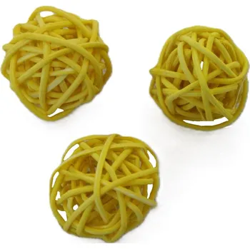 RATAN BALL 3 cm žlutá