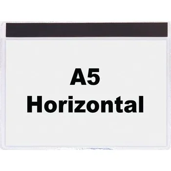 Informační kapsy Manutan Expert, A5, magnetické, 10 ks, na šířku + Prodloužená záruka na 10 let