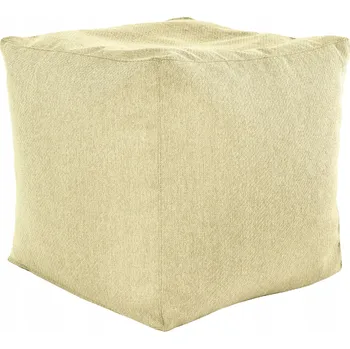 Taburet Taburet PLUSZOVÝ k sezení CUBO křeslo BÉŽOVÝ