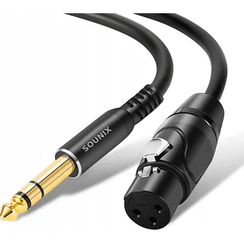 Audio kabel Kabel XLR – jack 6,3 mm SOUNIX 2 m