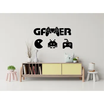 Obraz Samolepka na stěnu XXL GAMER dekorace PRO HRÁČE