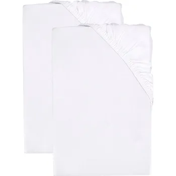 Prostěradlo LIVARNO home Sada žerzejových napínacích prostěradel, 90–100 x 200 cm, bílá, 2dílná