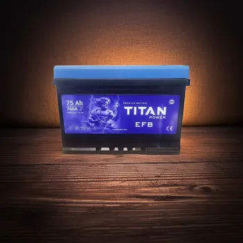 Autobaterie Autobaterie TITAN Power EFB, 75Ah, 12V, 760A