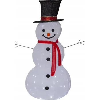 Vánoce Zahradní figurka sněhulák s LED TECIDY 120 cm