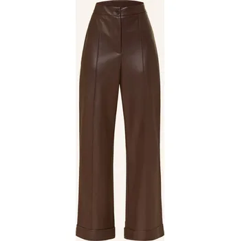 Liu Jo Dámské Kalhoty V Koženém Vzhledu, hnědá, 34