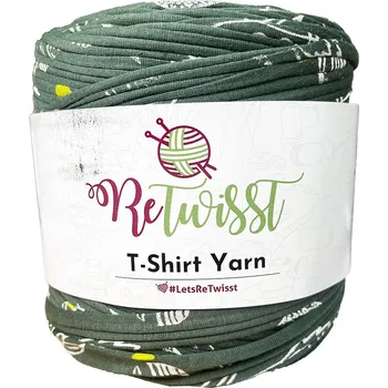 Příze špagáty ReTwisst raketa a vesmír na tmavě zelené