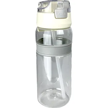 Láhev LAHEV NA PITÍ MODRÝ LÁHEV NA VODU PRŮHLEDNÁ TRITAN 600 ml BPA FREE NÁUSTEK