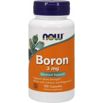 Doplněk stravy Now Foods Boron 100 kapslí bez lepku, vegetariánský