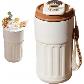 Termohrnek TERMOHRNEK CESTOVNÍ 410ML S VÍČKEM A UKAZATELEM TEPLOTY