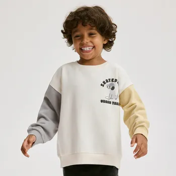 Reserved - Bavlněné tričko s dlouhými rukávy - krémová - 072FI-01X - 072FI-01X-116