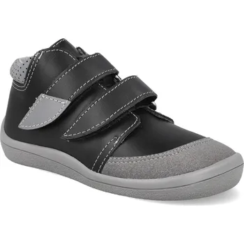 Barefoot dětské kotníkové boty Beda - Luc s okopem užší kotník černé Velikost: 33