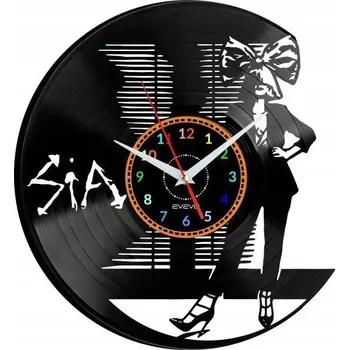 Hodiny SIA KATE ISOBELLE FURLER NÁSTĚNNÉ HODINY Z VINYLOVÉ DESKY DÁREK PAMÁTKA K NAROZENINÁM