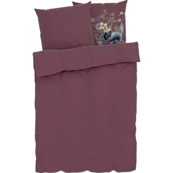 Povlečení LIVARNO home Saténové ložní povlečení, 240 x 260 cm, 70 x 90 cm (bordó)