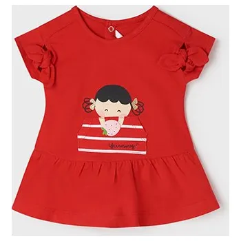 Kojenecké šaty Dívčí šaty Mayoral 1877 červené Rozměr: 12 měsíců, 80 cm