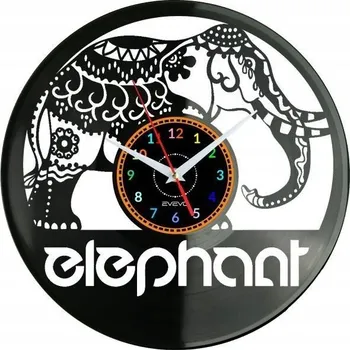Hodiny Slon Nástěnné Hodiny Vinylová Deska Moderní Dekorativní Narozeniny