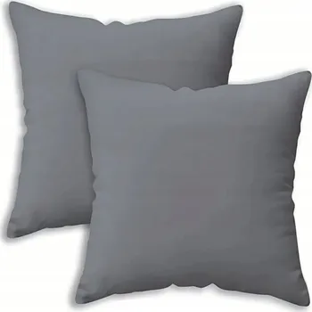 Povlak na polštářek Povlak na polštářky polštáře 40x40 dekorativní ozdobná grafit barva