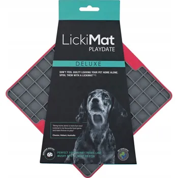 Miska pro psa Jedna plastová miska LickiMat červená 0 l