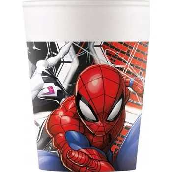 Party nádobí Papírové Kelímky Spiderman Marvel Spider-Man k narozeninám 200 Ml 8 ks