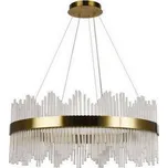 LED Stmívatelný lustr na lanku LED/110W/230V 3000-6500K zlatá + dálkové ovládání