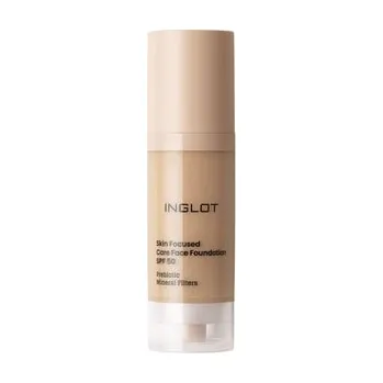 Make-up INGLOT Skin Focused Care Face Foundation SPF50+ Tekutý základ