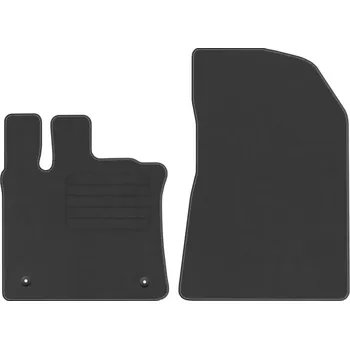 autokoberec Velurové autokoberce s upevněním v sadě Edecor