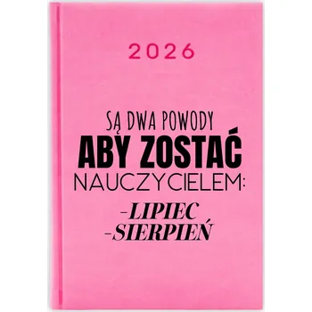 Kalendář Knižkový kalendář pro učitele 2026 A5, růžový