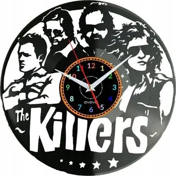 Hodiny THE KILLERS NÁSTĚNNÉ HODINY DEKORATIVNÍ MODERNÍ VINYLOVÁ DESKA VINYL NA ZEĎ