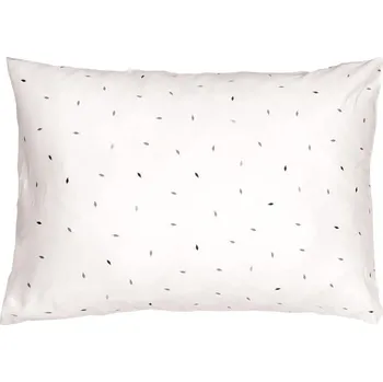 Polštář SCANquilt povlak SATÉN PLUS trees béžovočerná 50 x 70 cm