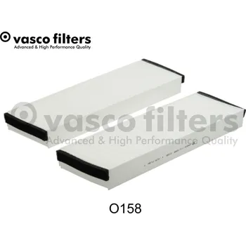 Ventilátor topení a klimatizace Filtr, vzduch v interiéru VASCO O158