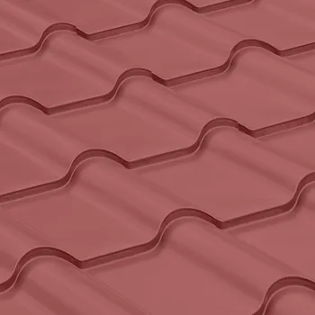 plechová krytina Satjam Grande Crown BT, červená RR29