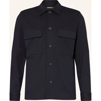 Pánská košile Marc O'polo Pánská Žerzejová Svrchní Košile, tmavě modrá, 42