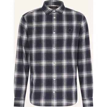 Pánská košile Allsaints Pánská Flanelová Košile Haven Relaxed Fit, tmavě...