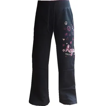 Wolf Bavlněné tepláky černé zvonáče Velikost: 164