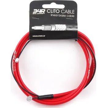 Lanko pro jízdní kolo Lanko + bowden 34R CLITO CABLE, červený