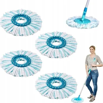 mop 4X NÁHRADNÍ HLAVICE MOPU Z MIKROVLÁKNA PRO ROTAČNÍ MOP LEIFHEIT CLEAN TWIST