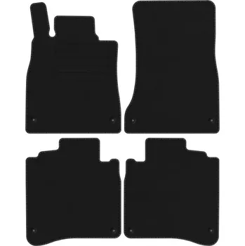 autokoberec Velurové autokoberce s upevněním v sadě Edecor
