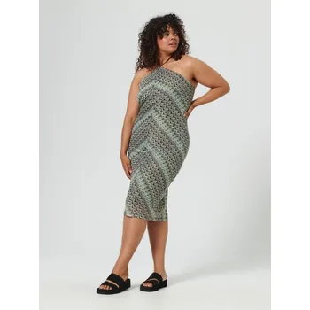 Dámské šaty Sinsay - Vzorované midi šaty - vícebarevná - 6365T-MLC - 6365T-MLC-XXS