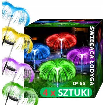 Venkovní osvětlení Solární lampa zapichovací Gotel bílá 80 cm 4 ks