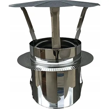 Komín STŘÍŠKA NA KOMÍN SPALINOVÝ, SYSTÉMOVÁ fi 200 INOX 1.4404