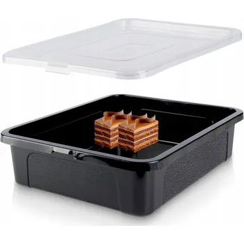 Dóza na potraviny Nádoba na dort s víkem 40x33x10 cm