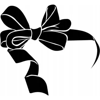 Samolepící dekorace Samolepka na stěnu mašlička 13x15cm