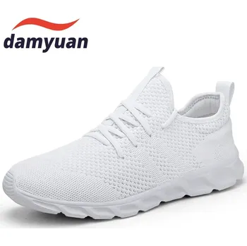 Pánské tenisky Prodyšné běžecké tenisky s ultra lehkou konstrukcí Barva: Bílá, Velikost: 45