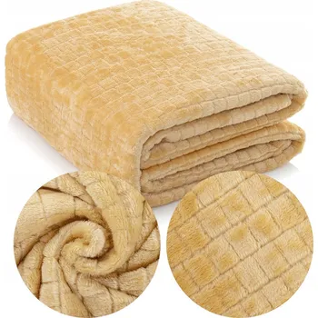 Prostěradlo Deka na Postel Mikrovlákno Ardea Kostka 200x220