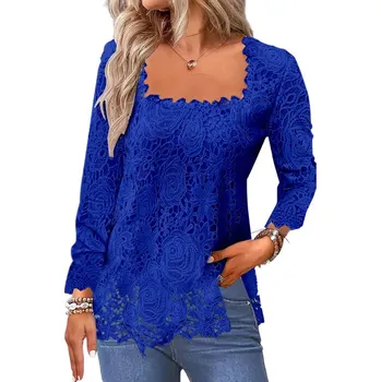 Dámská halenka Dámská halenka BF114 Barva: Modrá, Velikost: 2XL