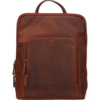 Městský batoh Vintage dámský kožený batoh Greenwood Paloma - hnědá