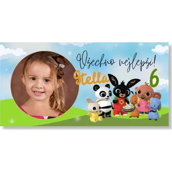 Personal Narozeninový banner s fotkou - Bing Rozměr banner: 130 x 65 cm