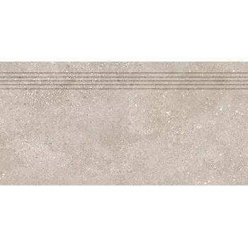 Obklad Betonico, DCPSR794, schodovka, 30 x 60 cm, tmavě béžová