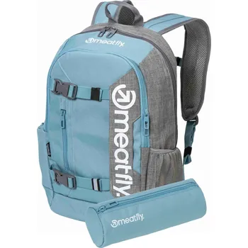 Batoh Meatfly Basejumper Blue/Grey Heather 22 L + penál zdarma 25/26